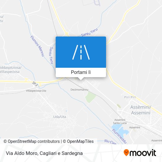 Mappa Via Aldo Moro
