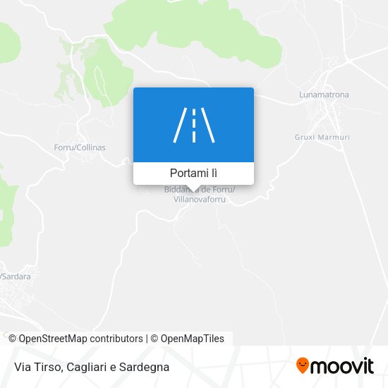 Mappa Via Tirso
