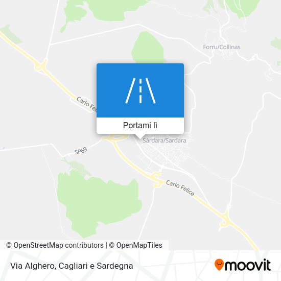 Mappa Via Alghero