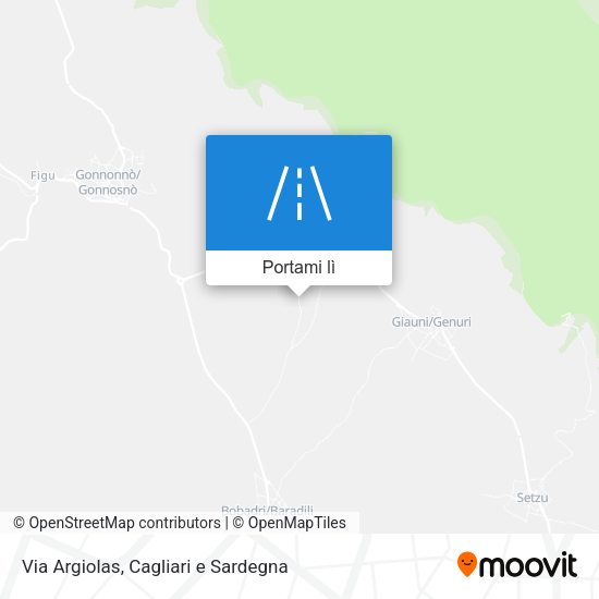 Mappa Via Argiolas