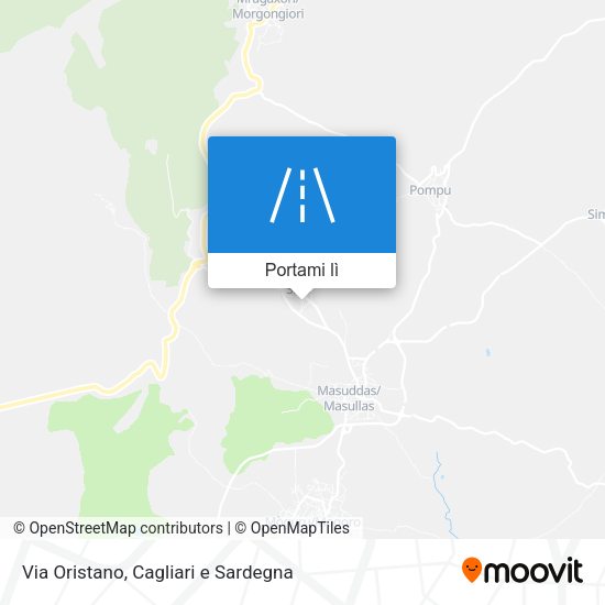 Mappa Via Oristano