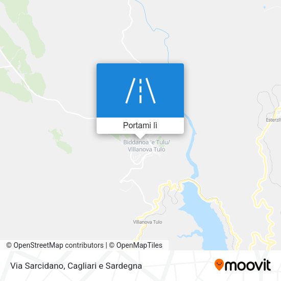 Mappa Via Sarcidano