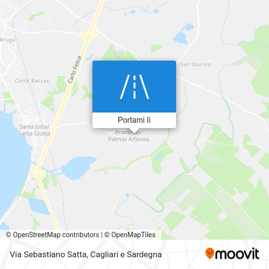Mappa Via Sebastiano Satta