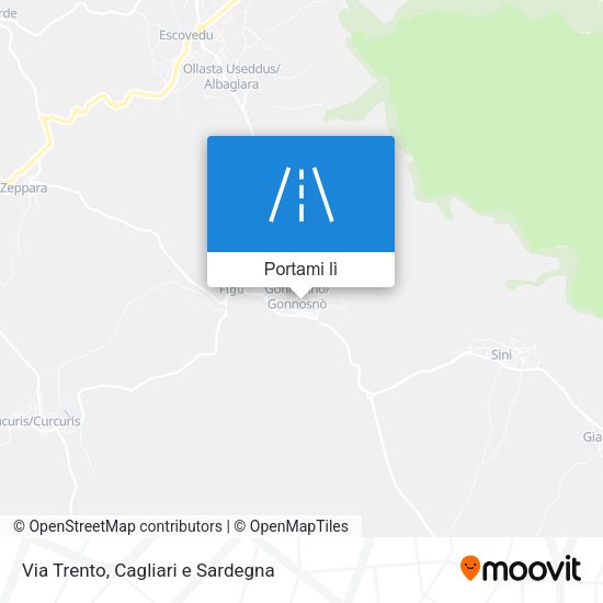 Mappa Via Trento
