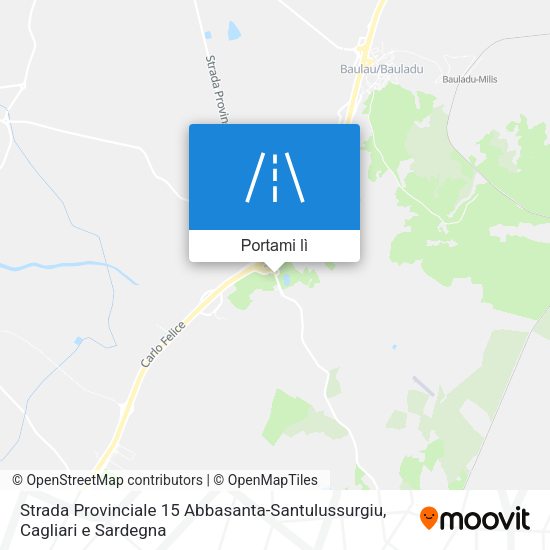 Mappa Strada Provinciale 15 Abbasanta-Santulussurgiu