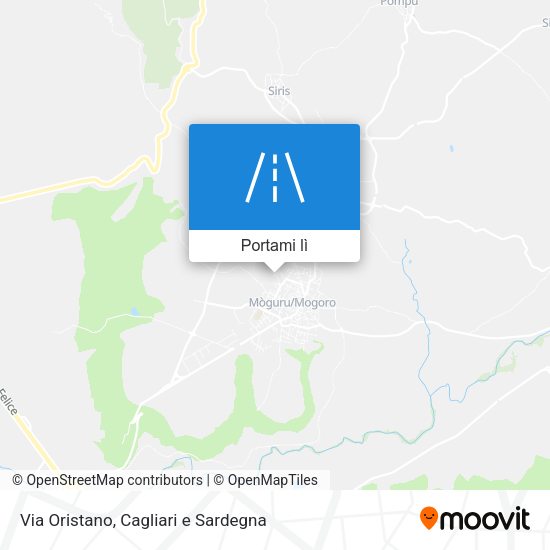 Mappa Via Oristano