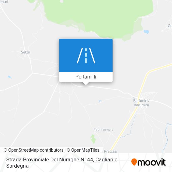 Mappa Strada Provinciale Del Nuraghe N. 44