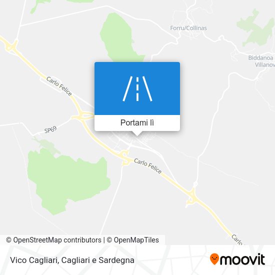Mappa Vico Cagliari