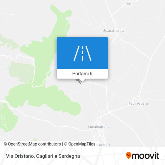 Mappa Via Oristano