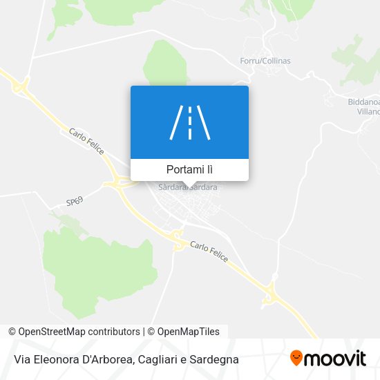 Mappa Via Eleonora D'Arborea