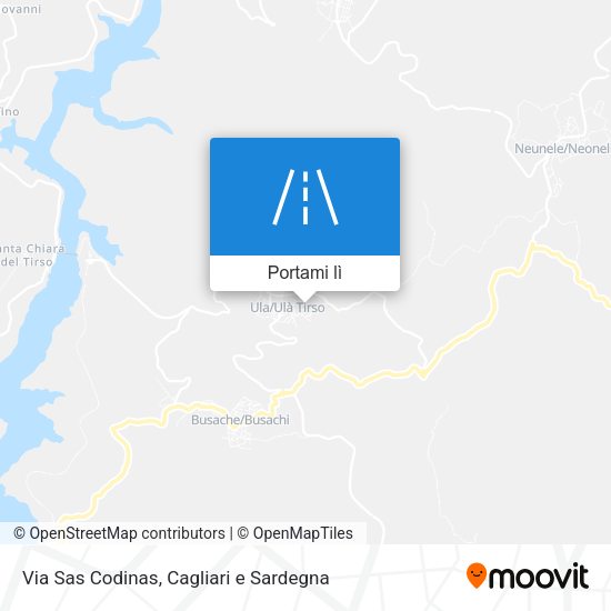 Mappa Via Sas Codinas