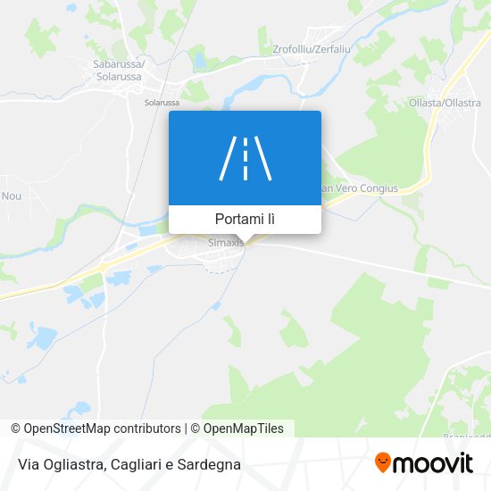 Mappa Via Ogliastra