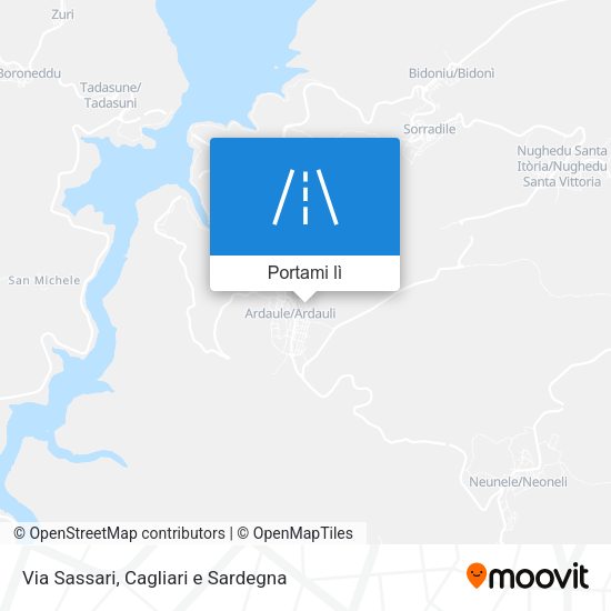 Mappa Via Sassari