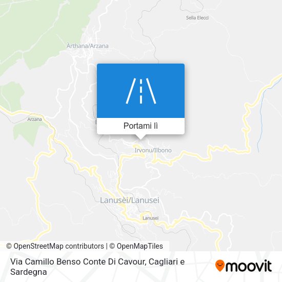 Mappa Via Camillo Benso Conte Di Cavour