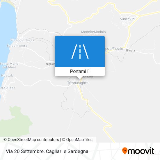 Mappa Via 20 Settembre