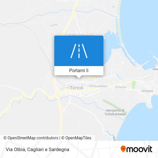 Mappa Via Olbia
