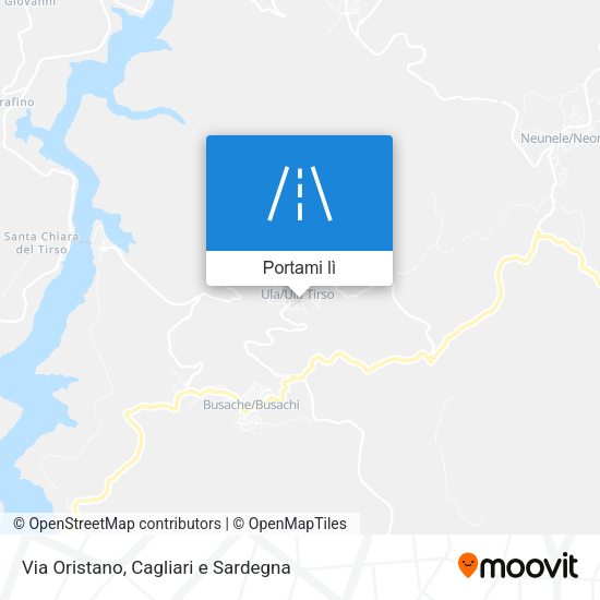 Mappa Via Oristano