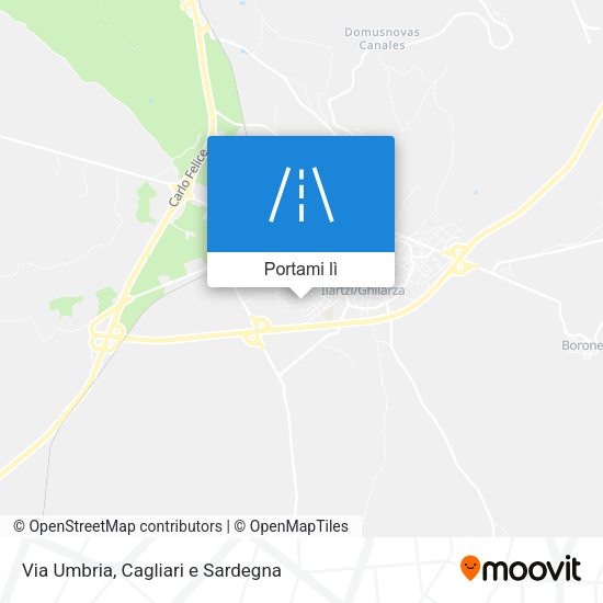 Mappa Via Umbria
