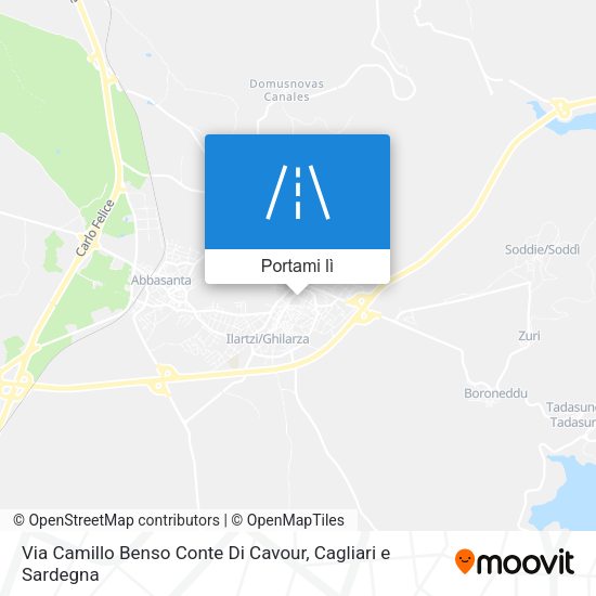 Mappa Via Camillo Benso Conte Di Cavour