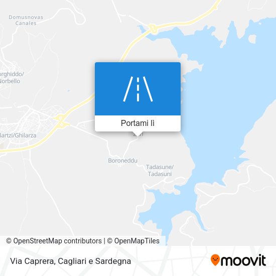Mappa Via Caprera
