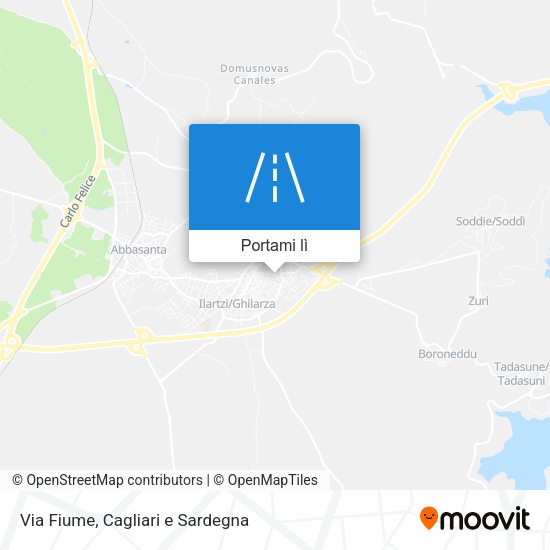 Mappa Via Fiume