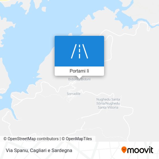 Mappa Via Spanu