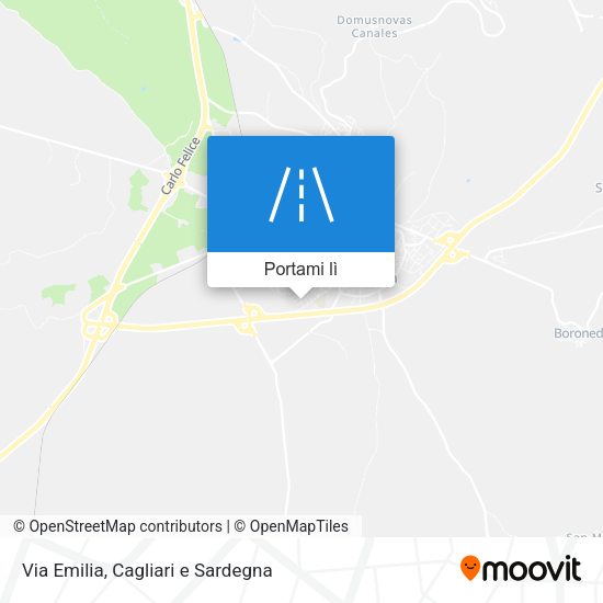 Mappa Via Emilia