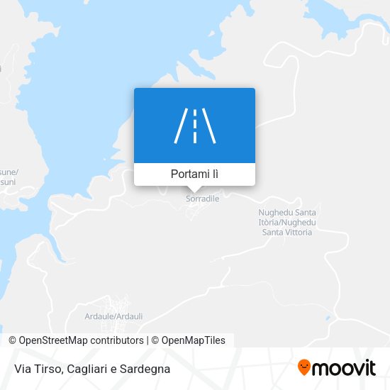 Mappa Via Tirso