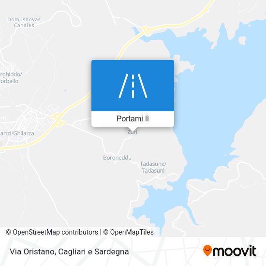 Mappa Via Oristano