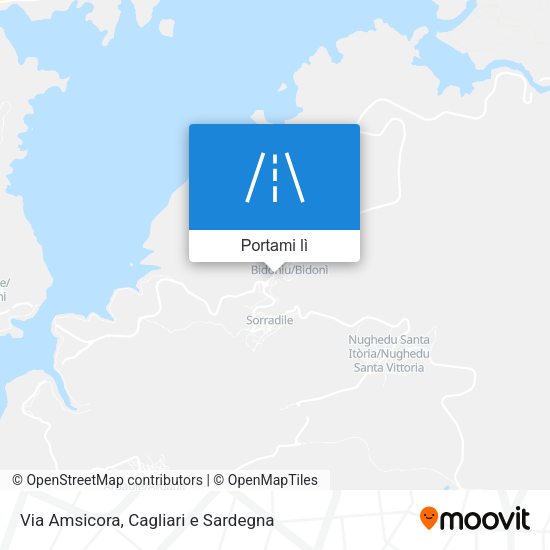 Mappa Via Amsicora