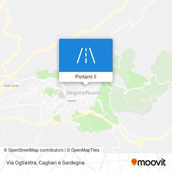 Mappa Via Ogliastra