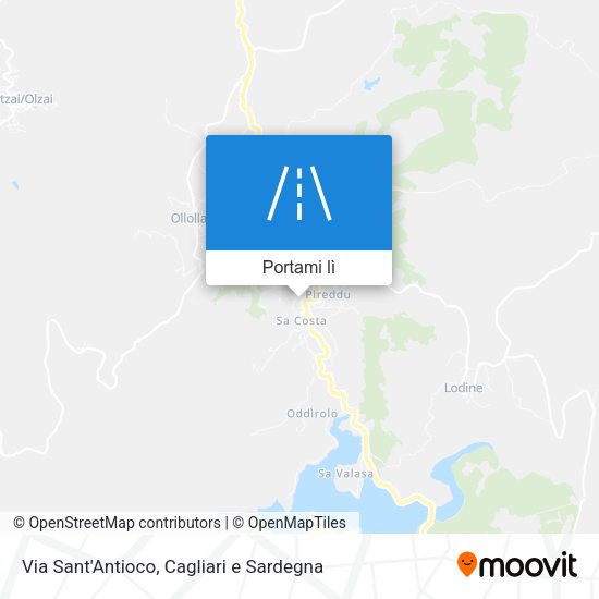 Mappa Via Sant'Antioco