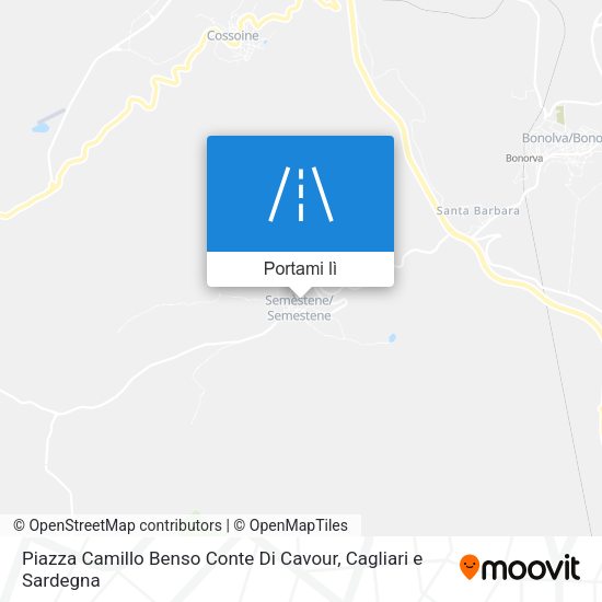 Mappa Piazza Camillo Benso Conte Di Cavour