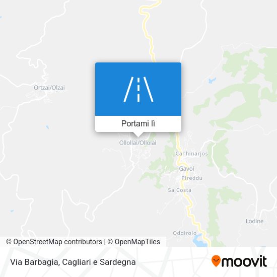 Mappa Via Barbagia