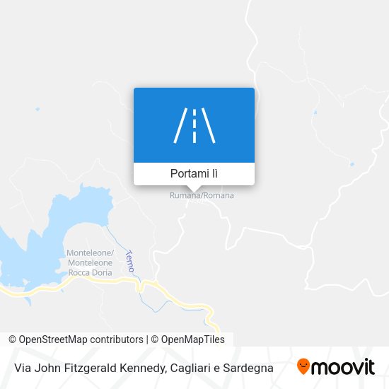 Mappa Via John Fitzgerald Kennedy
