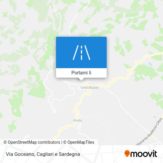 Mappa Via Goceano