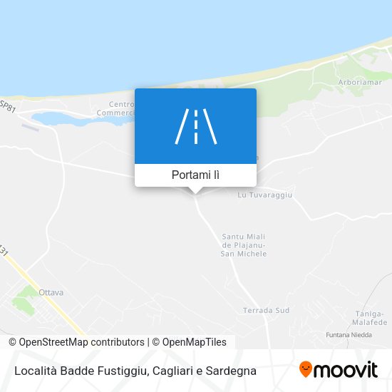 Mappa Località Badde Fustiggiu