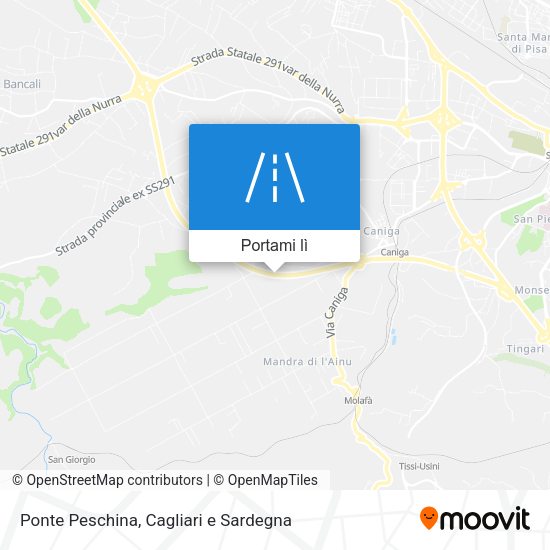 Mappa Ponte Peschina