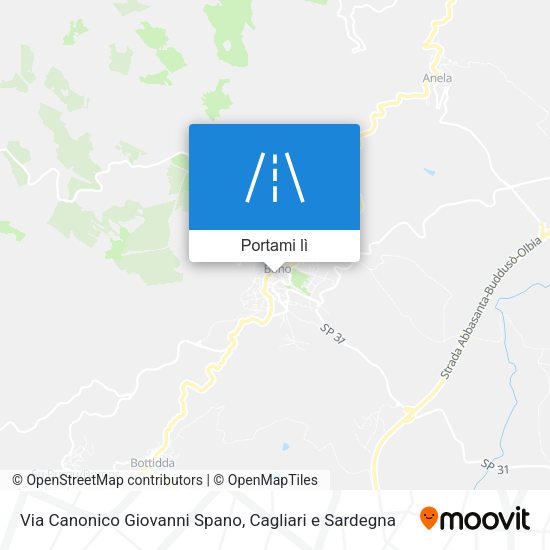 Mappa Via Canonico Giovanni Spano