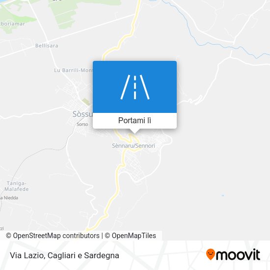 Mappa Via Lazio