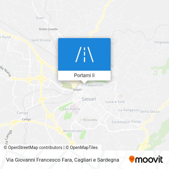 Mappa Via Giovanni Francesco Fara