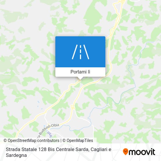Mappa Strada Statale 128 Bis Centrale Sarda