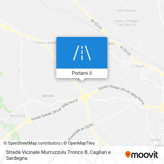 Mappa Strada Vicinale Murruzzulu Tronco B
