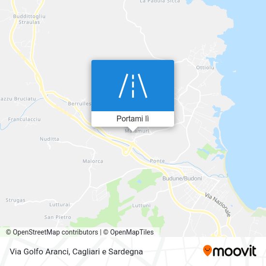Mappa Via Golfo Aranci