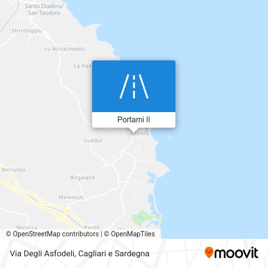Mappa Via Degli Asfodeli