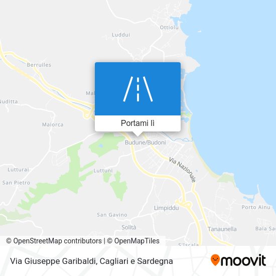 Mappa Via Giuseppe Garibaldi