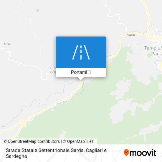 Mappa Strada Statale Settentrionale Sarda