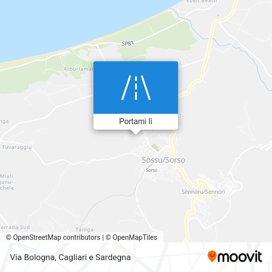 Mappa Via Bologna