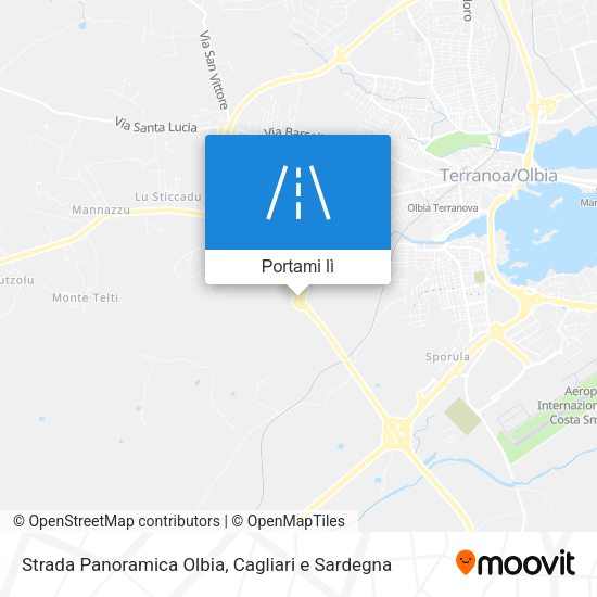 Mappa Strada Panoramica Olbia