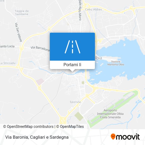 Mappa Via Baronia